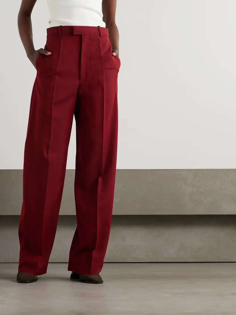 Bottega Veneta Striped Wool-blend Pants | Thumbnail 3 Bottega Veneta Striped Wool-blend Pants | Thumbnail 3