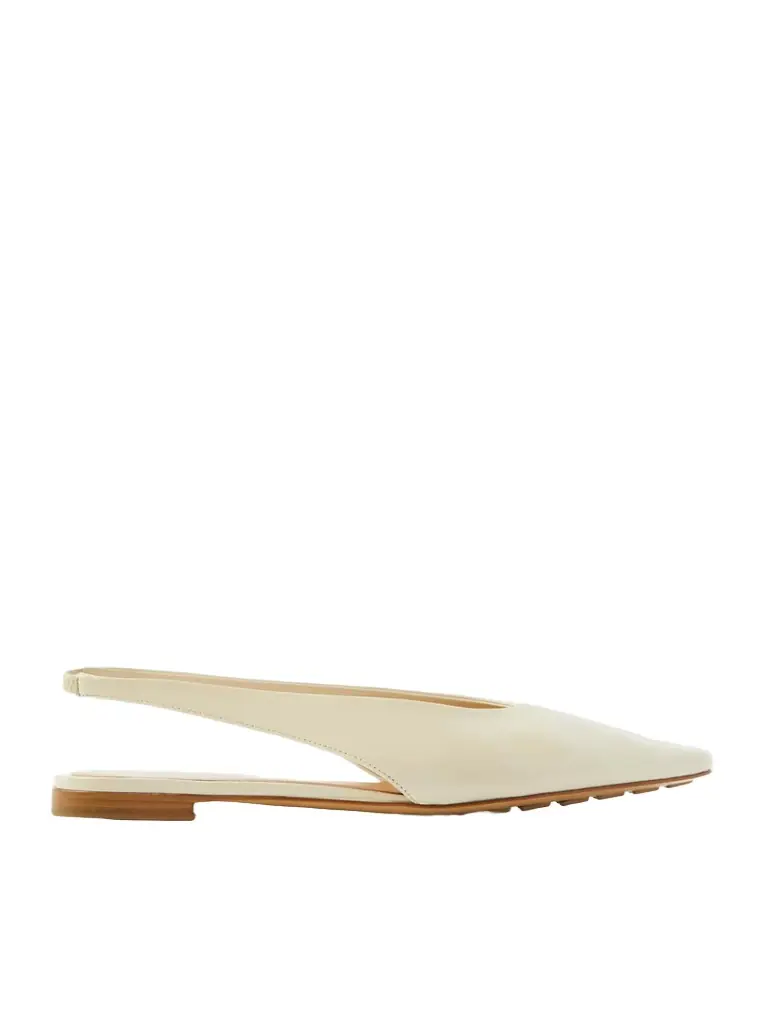 Bottega Veneta Sofia Leather Slingback Point-toe Flats | Image 1 Bottega Veneta Sofia Leather Slingback Point-toe Flats | Image 1