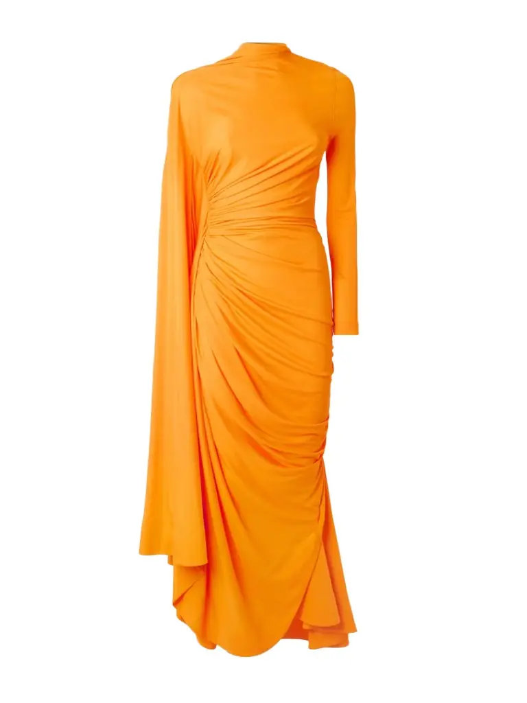 Draped Gathered Jersey Maxi Dress Draped Gathered Jersey Maxi Dress