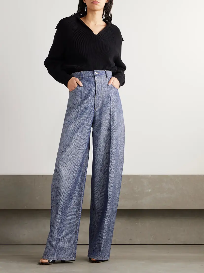Bottega Veneta Wool And Cotton-blend Twill Wide-leg Pants | Thumbnail 2