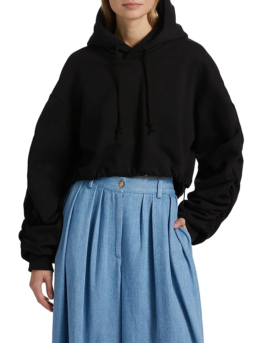 anOnlyChild Women's Just A Pinch Cotton Sanguinetti Hoodie | Thumbnail 3 anOnlyChild Women's Just A Pinch Cotton Sanguinetti Hoodie | Thumbnail 3