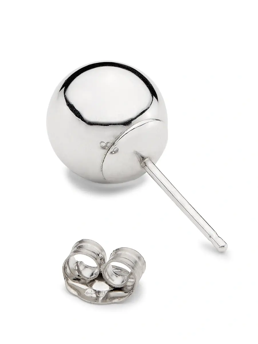 Saks Fifth Avenue Collection Women's 14K White Gold Ball Stud Earrings - White Gold | Thumbnail 3