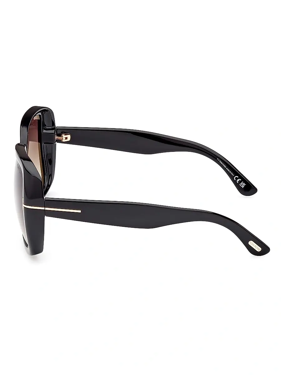 TOM FORD Women's 61MM Butterfly Sunglasses - Black Grey | Thumbnail 3 TOM FORD Women's 61MM Butterfly Sunglasses - Black Grey | Thumbnail 3