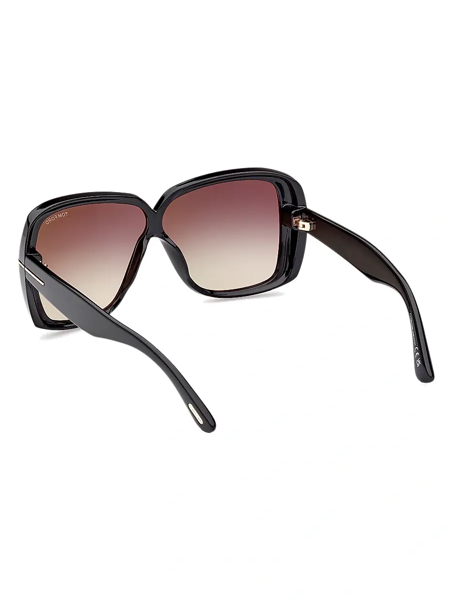 TOM FORD Women's 61MM Butterfly Sunglasses - Black Grey | Thumbnail 4 TOM FORD Women's 61MM Butterfly Sunglasses - Black Grey | Thumbnail 4
