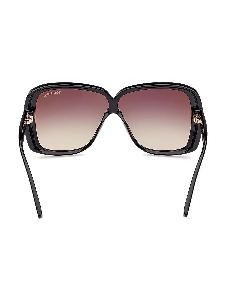 TOM FORD Women's 61MM Butterfly Sunglasses - Black Grey | Thumbnail 5 TOM FORD Women's 61MM Butterfly Sunglasses - Black Grey | Thumbnail 5