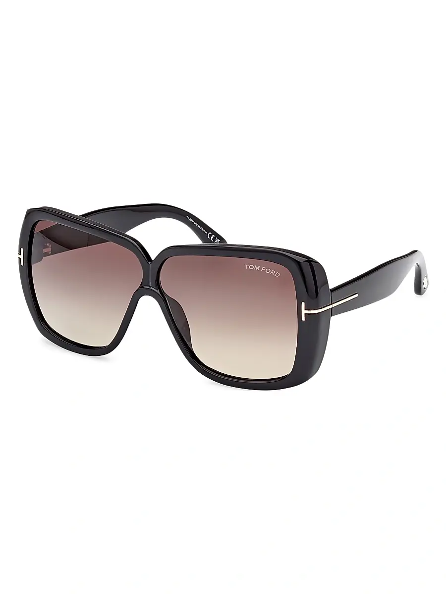 Women's 61MM Butterfly Sunglasses - Black Grey Women's 61MM Butterfly Sunglasses - Black Grey