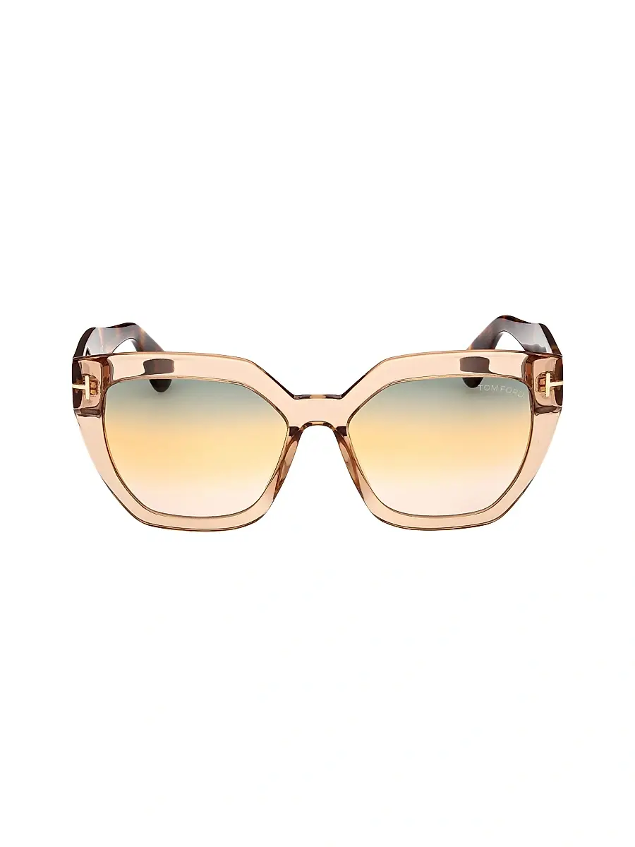 TOM FORD Women's 56MM Square Sunglasses - Havana Brown Yellow | Thumbnail 2 TOM FORD Women's 56MM Square Sunglasses - Havana Brown Yellow | Thumbnail 2