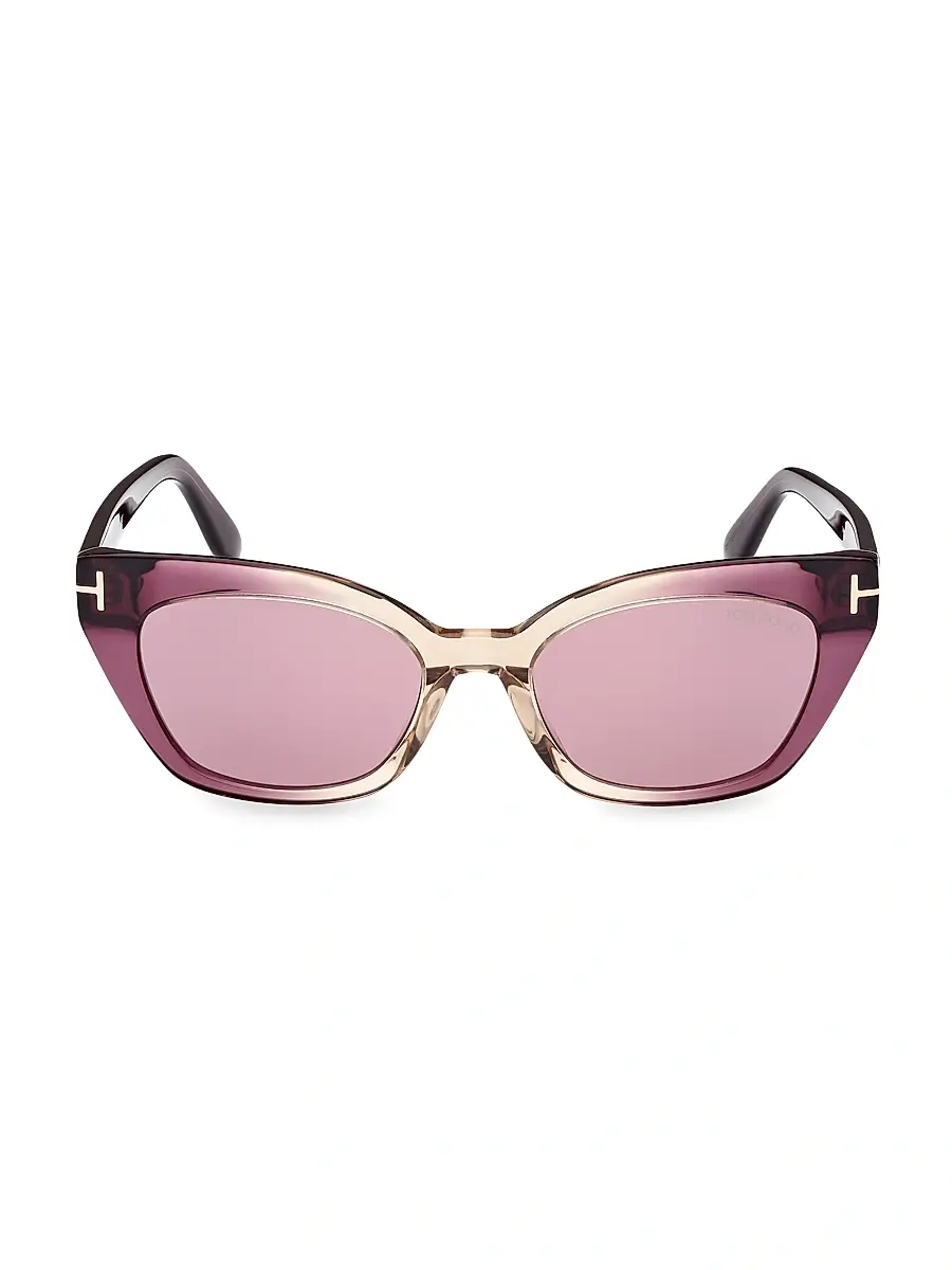 TOM FORD Women's Juliette 52MM Cat-Eye Sunglasses - Violet Violet | Thumbnail 10 TOM FORD Women's Juliette 52MM Cat-Eye Sunglasses - Violet Violet | Thumbnail 10