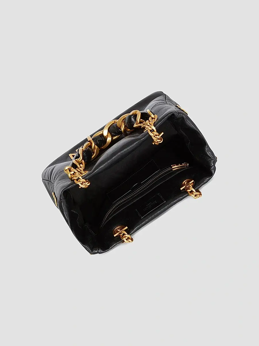 Balmain Women's 1945 Soft Cabas Crinkled Leather Bag - Noir | Thumbnail 3