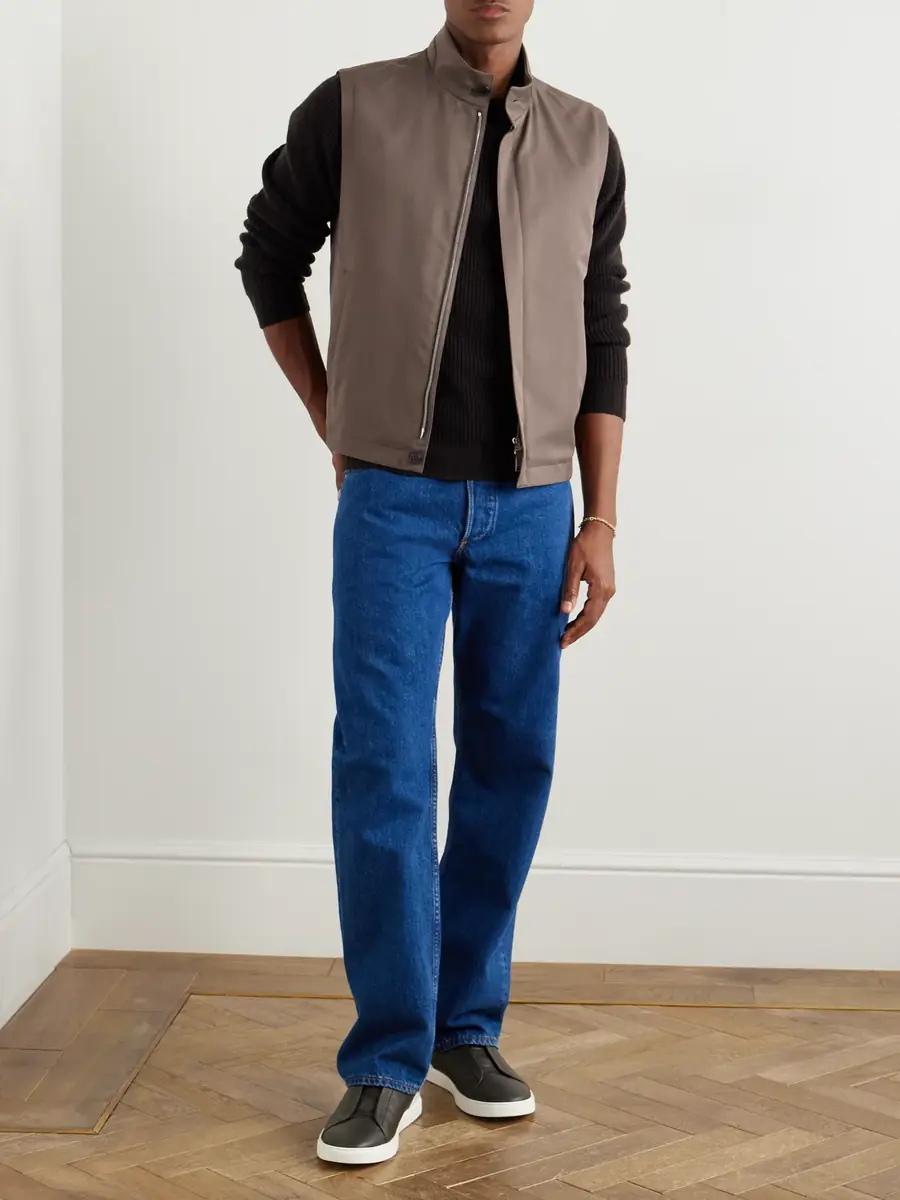 Zegna Slim-Fit Shell Gilet - Men | Thumbnail 2 Zegna Slim-Fit Shell Gilet - Men | Thumbnail 2