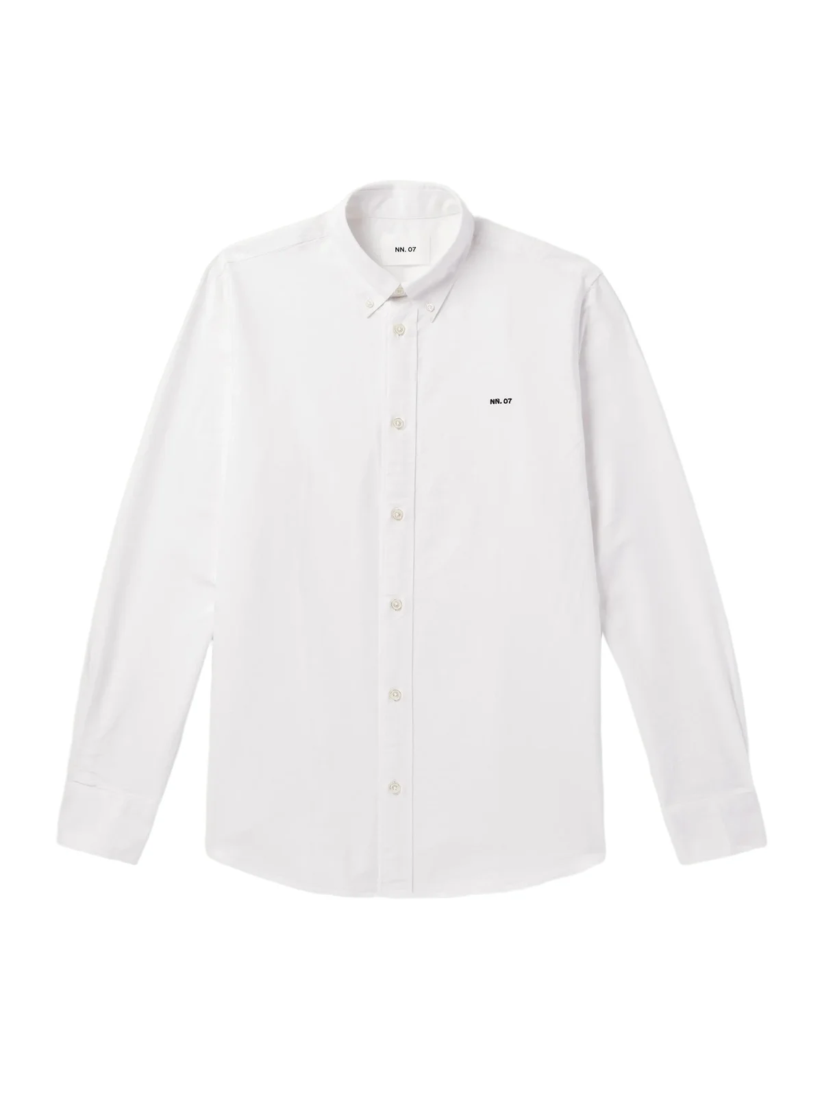 Colby 5910 Button-Down Collar Logo-Embroidered Organic Cotton Shirt - Men