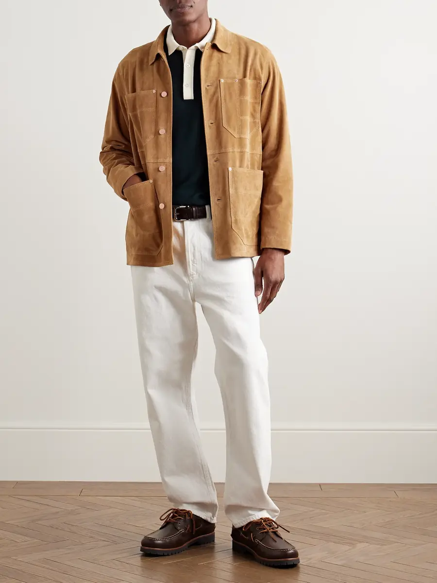 Drake's Welder Suede Chore Jacket - Men | Thumbnail 2
