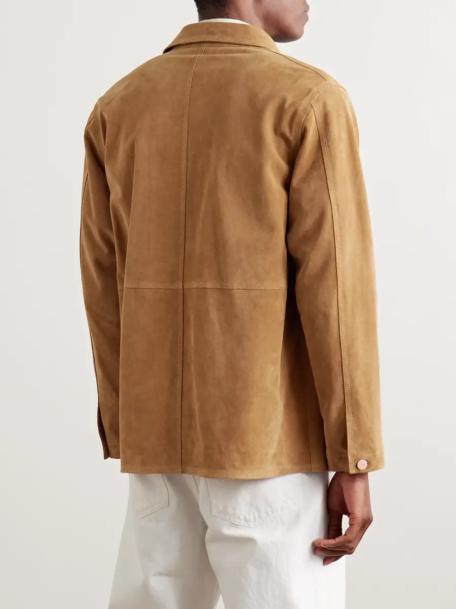 Drake's Welder Suede Chore Jacket - Men | Thumbnail 3