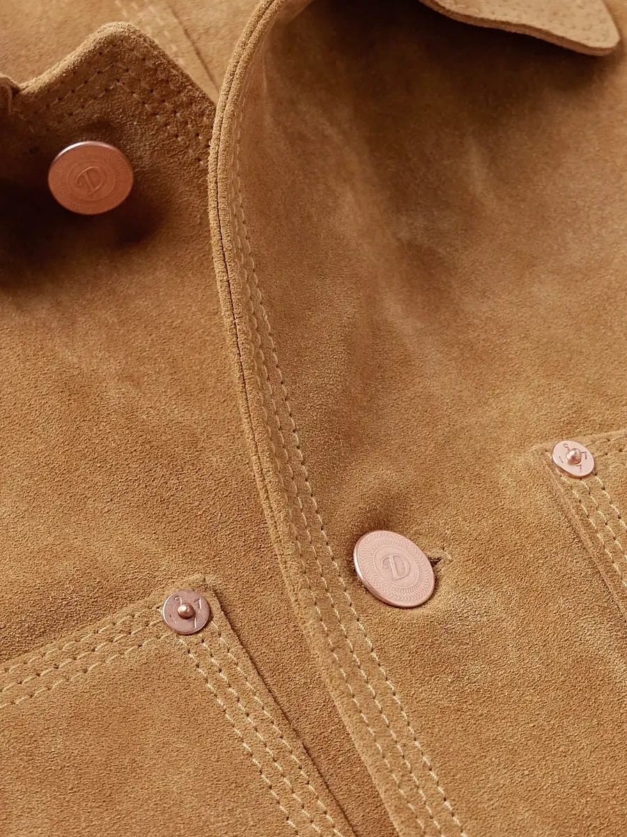 Drake's Welder Suede Chore Jacket - Men | Thumbnail 4