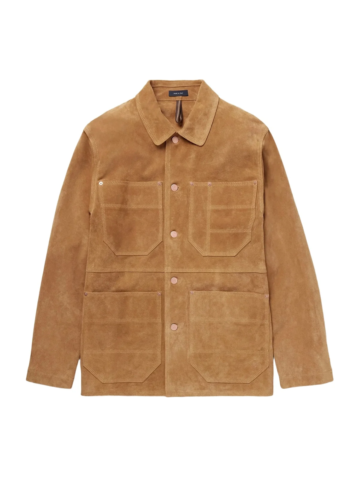 Drake's Welder Suede Chore Jacket - Men
