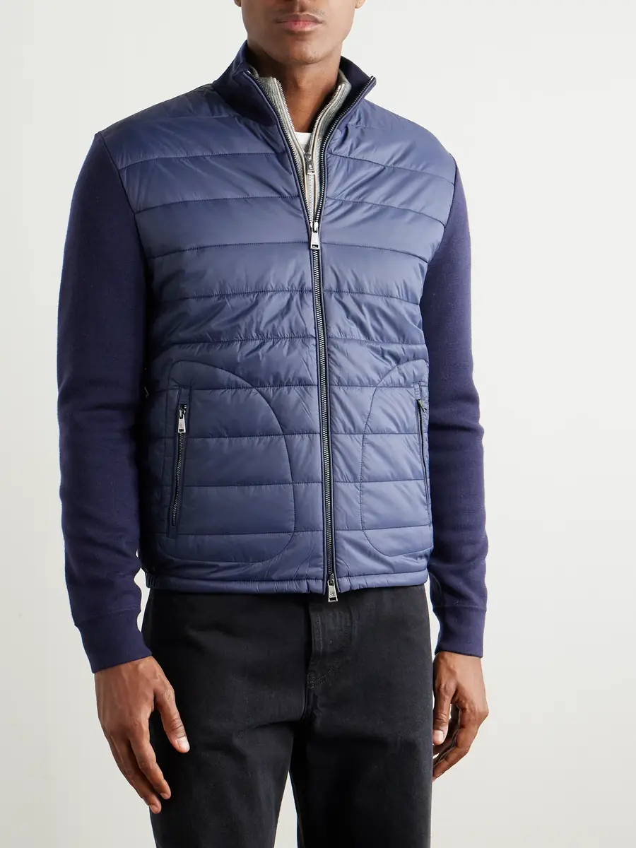 Ralph Lauren Purple Label Slim-Fit Padded Shell-Trimmed Wool Jacket - Men | Thumbnail 3 Ralph Lauren Purple Label Slim-Fit Padded Shell-Trimmed Wool Jacket - Men | Thumbnail 3