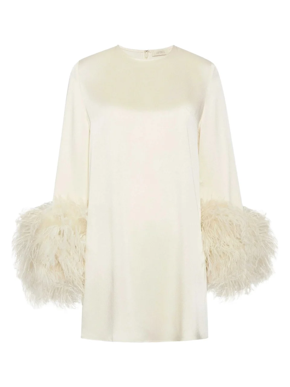 Satin Dress With Feathers Satin Dress With Feathers