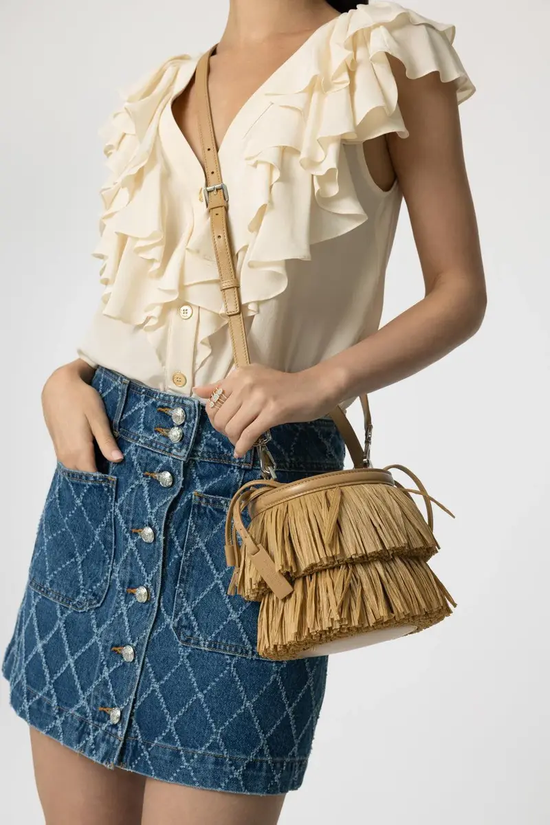 Michael Kors Collection Mini Ischia Bucket Bag | Thumbnail 2 Michael Kors Collection Mini Ischia Bucket Bag | Thumbnail 2