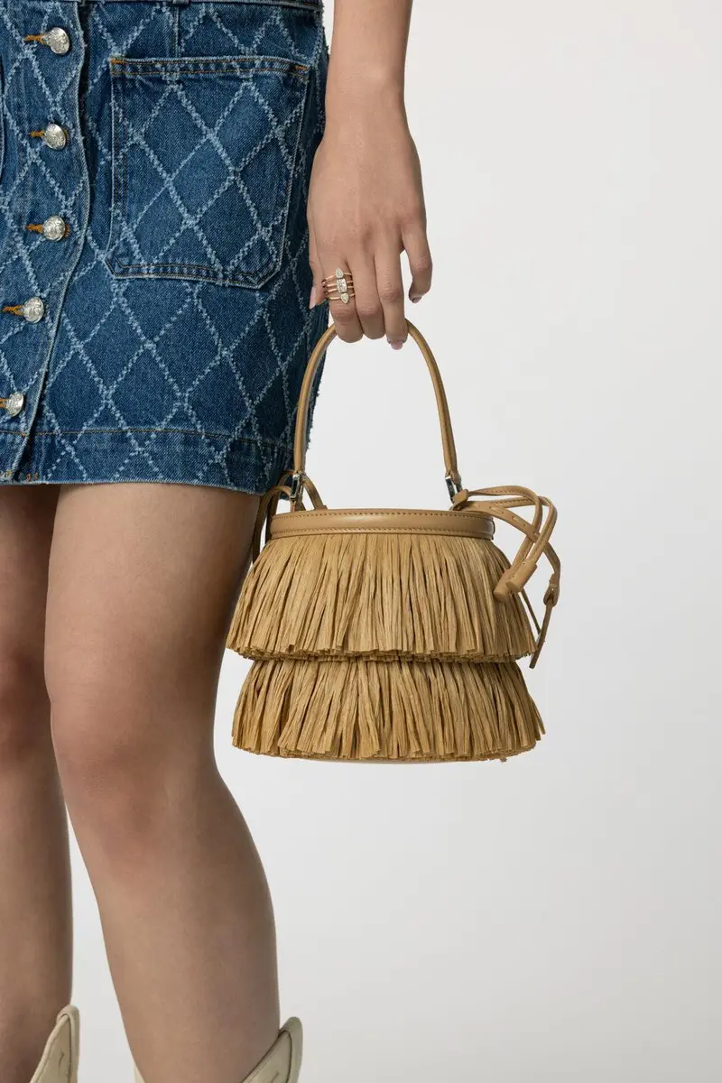 Michael Kors Collection Mini Ischia Bucket Bag | Thumbnail 3 Michael Kors Collection Mini Ischia Bucket Bag | Thumbnail 3