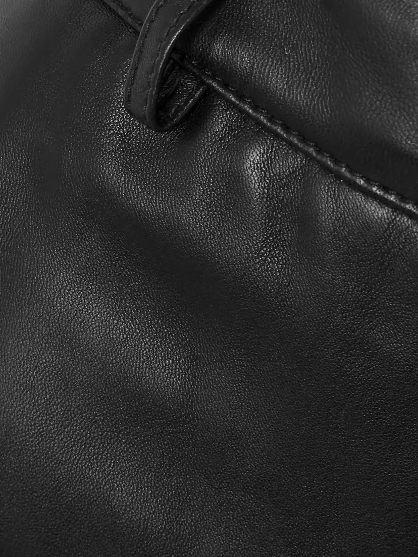 St. Agni Leather Tapered Pants | Thumbnail 4