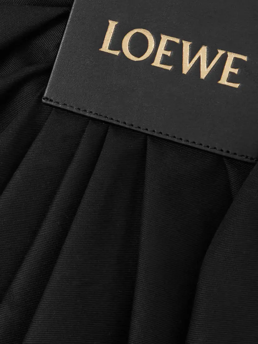 Loewe Draped Cotton And Silk-blend Twill Mini Skirt | Thumbnail 4 Loewe Draped Cotton And Silk-blend Twill Mini Skirt | Thumbnail 4