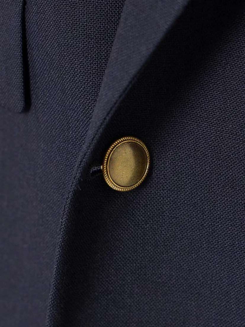 Saint Laurent Oversized Double-breasted Grain De Poudre Wool Blazer | Thumbnail 6
