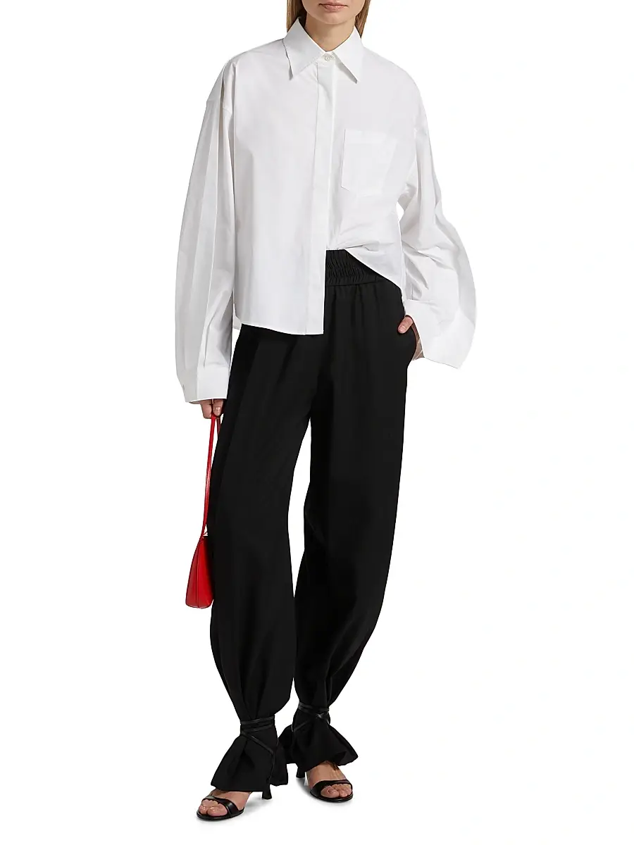 anOnlyChild Women's Just A Pinch Bartley Poplin Cotton Shirt | Thumbnail 2 anOnlyChild Women's Just A Pinch Bartley Poplin Cotton Shirt | Thumbnail 2