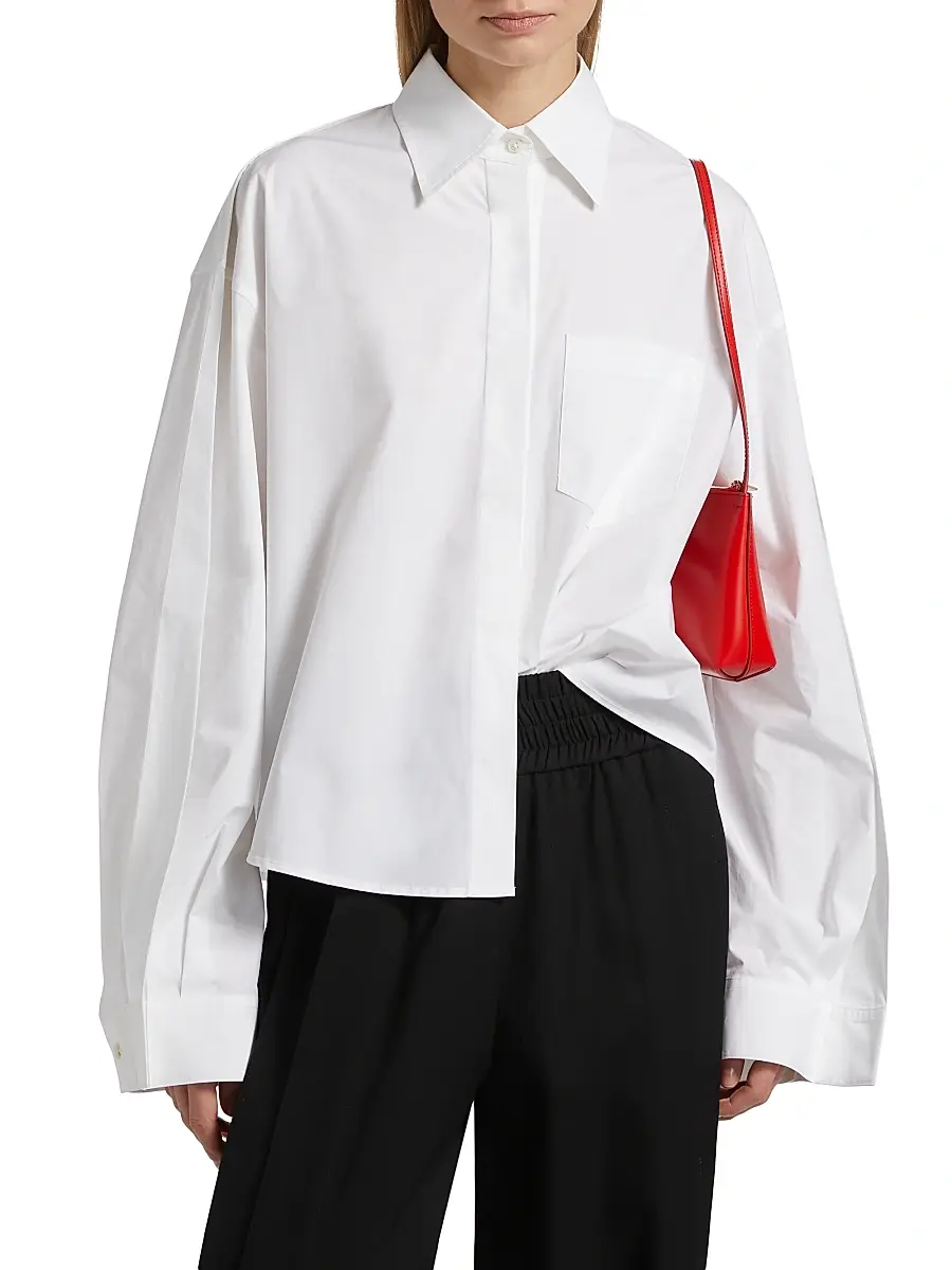 anOnlyChild Women's Just A Pinch Bartley Poplin Cotton Shirt | Thumbnail 3 anOnlyChild Women's Just A Pinch Bartley Poplin Cotton Shirt | Thumbnail 3