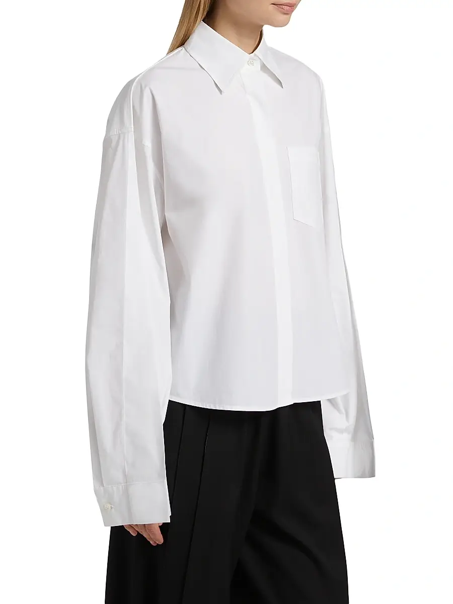 anOnlyChild Women's Just A Pinch Bartley Poplin Cotton Shirt | Thumbnail 4 anOnlyChild Women's Just A Pinch Bartley Poplin Cotton Shirt | Thumbnail 4
