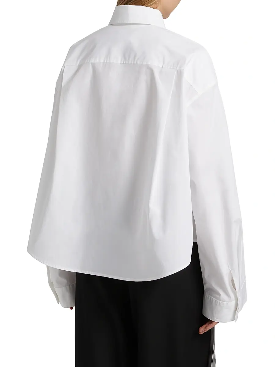 anOnlyChild Women's Just A Pinch Bartley Poplin Cotton Shirt | Thumbnail 5 anOnlyChild Women's Just A Pinch Bartley Poplin Cotton Shirt | Thumbnail 5