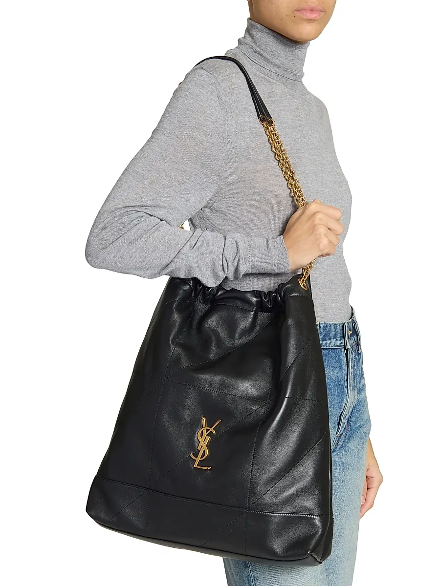 Saint Laurent Women's Jamie Pochon Shoulder Bag - Black | Thumbnail 3 Saint Laurent Women's Jamie Pochon Shoulder Bag - Black | Thumbnail 3