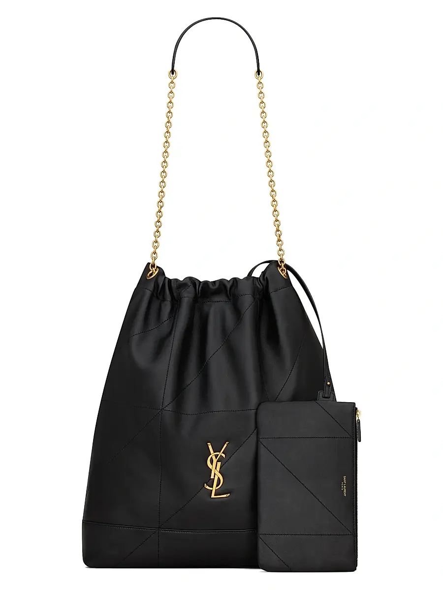 Saint Laurent Women's Jamie Pochon Shoulder Bag - Black | Thumbnail 5 Saint Laurent Women's Jamie Pochon Shoulder Bag - Black | Thumbnail 5