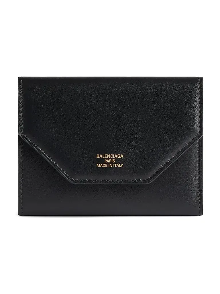 Women's Envelope Compact Wallet with Card Holder - Black Women's Envelope Compact Wallet with Card Holder - Black