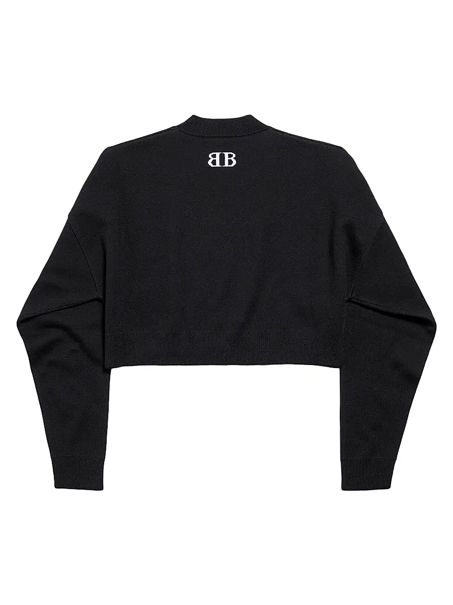 Balenciaga Women's Cropped Crewneck T-Shirt | Thumbnail 2 Balenciaga Women's Cropped Crewneck T-Shirt | Thumbnail 2