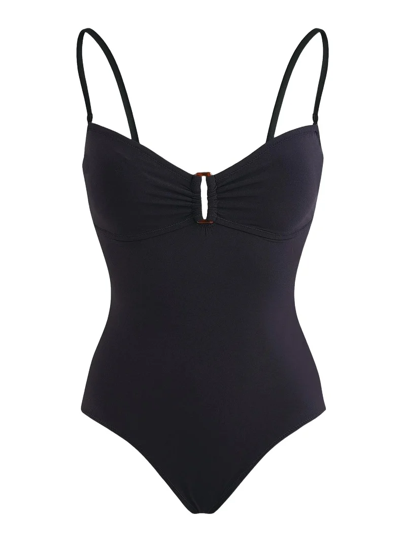Vilebrequin Women's Stretch Jersey Sweetheart Keyhole One-Piece Swimsuit