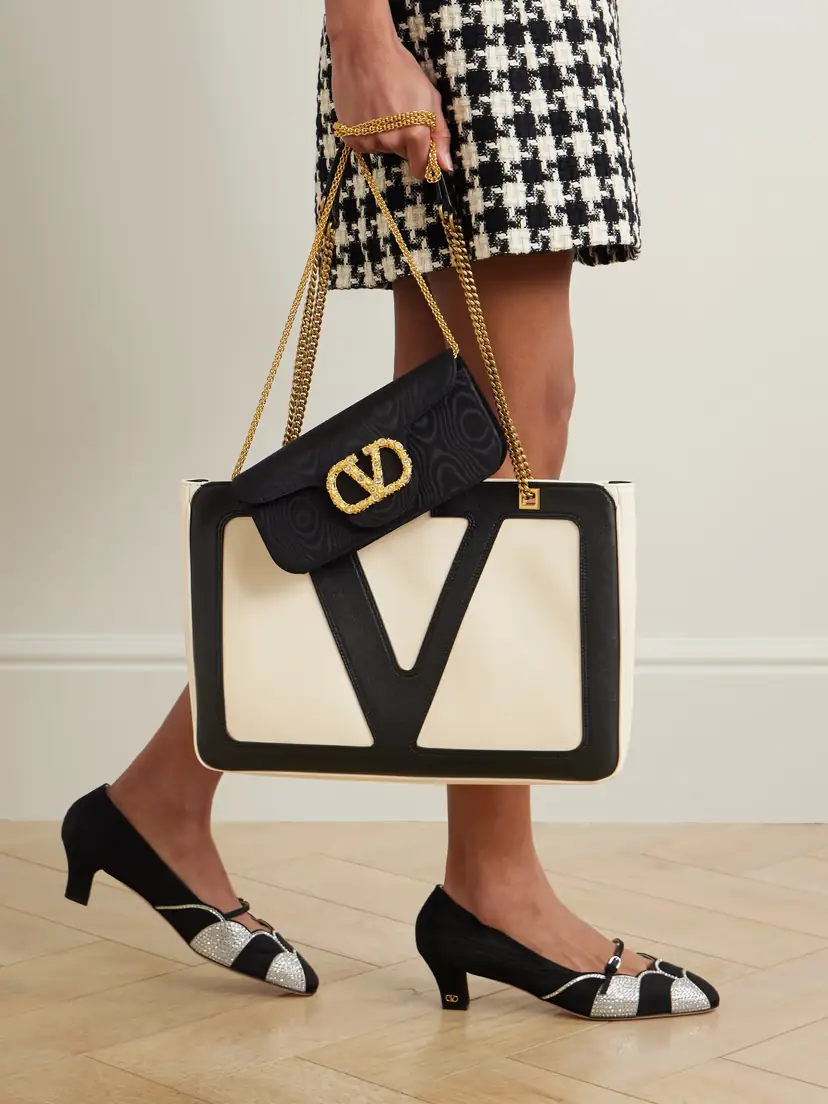 Valentino Garavani Viva Superstar Medium Two-tone Leather Shoulder Bag | Thumbnail 6