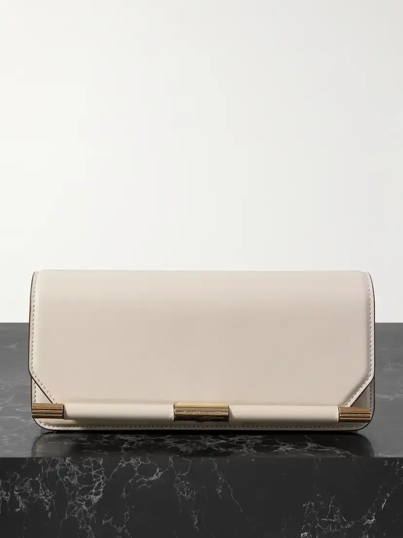 Victoria Beckham 202 Crinkled-leather Clutch | Image 1 Victoria Beckham 202 Crinkled-leather Clutch | Image 1