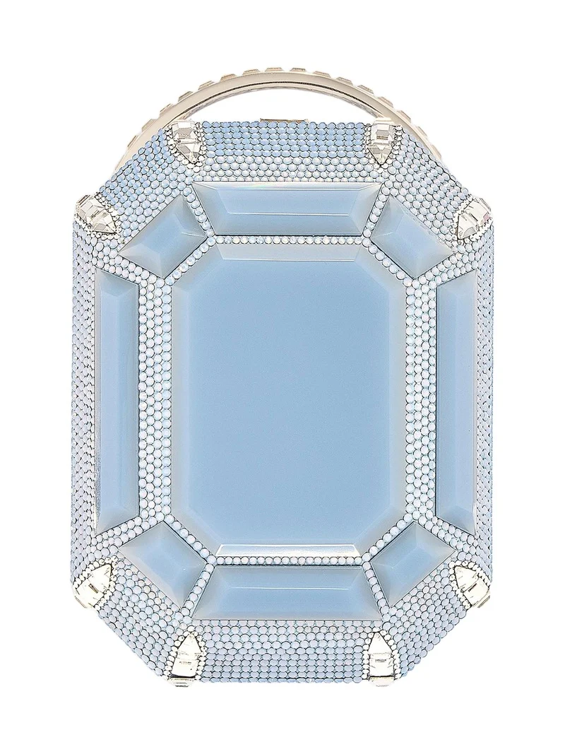 Women's Crytsal Embellished Ring Clutch