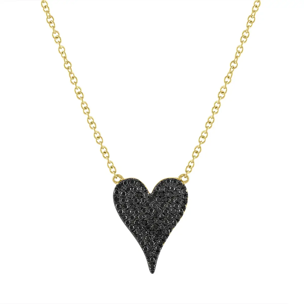 Stephanie Gottlieb Black Diamond Small Heart Necklace | Thumbnail 3 Stephanie Gottlieb Black Diamond Small Heart Necklace | Thumbnail 3