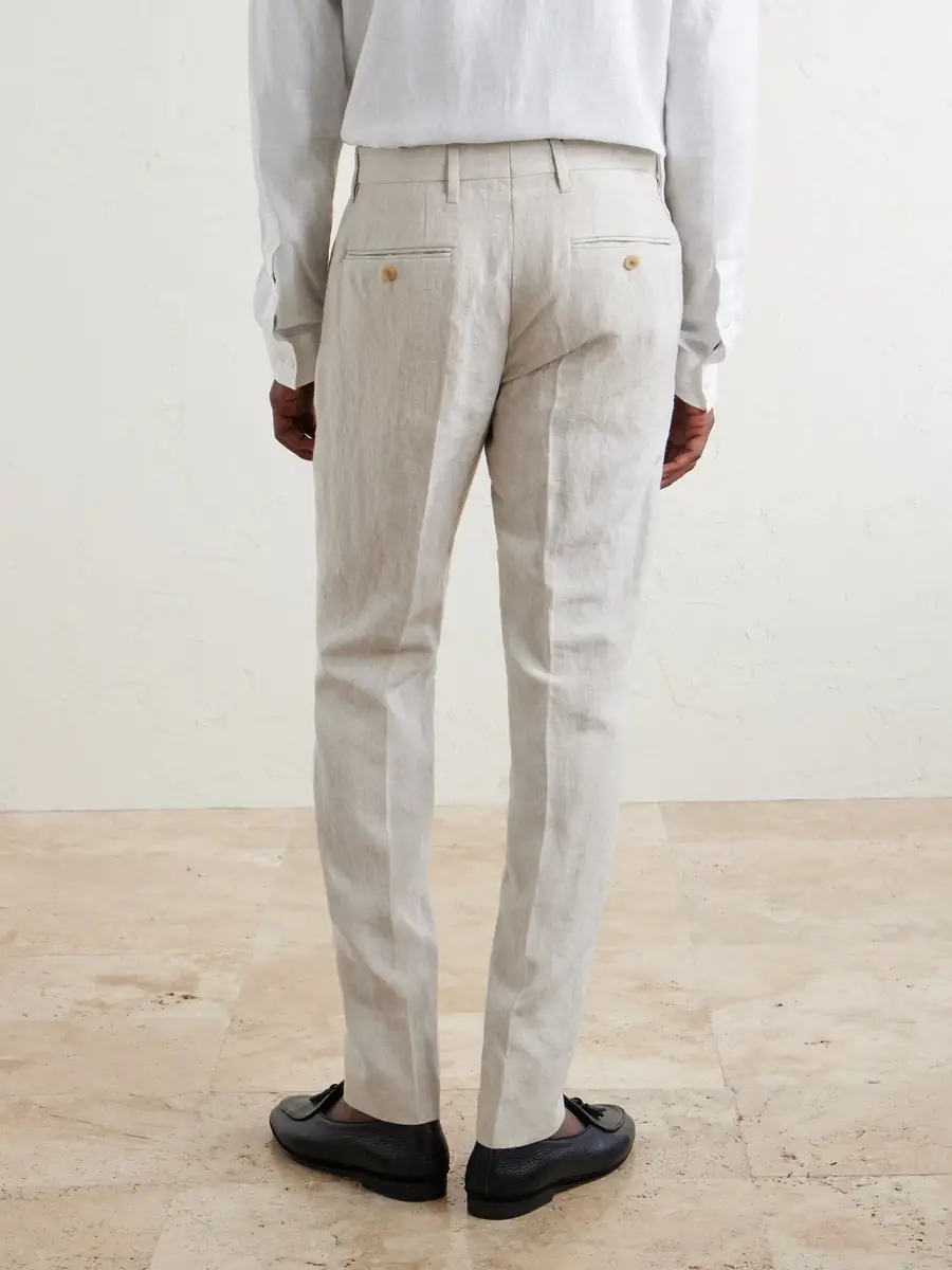 MR P. Phillip Slim-Fit Linen Suit Trousers - Men | Thumbnail 4 MR P. Phillip Slim-Fit Linen Suit Trousers - Men | Thumbnail 4