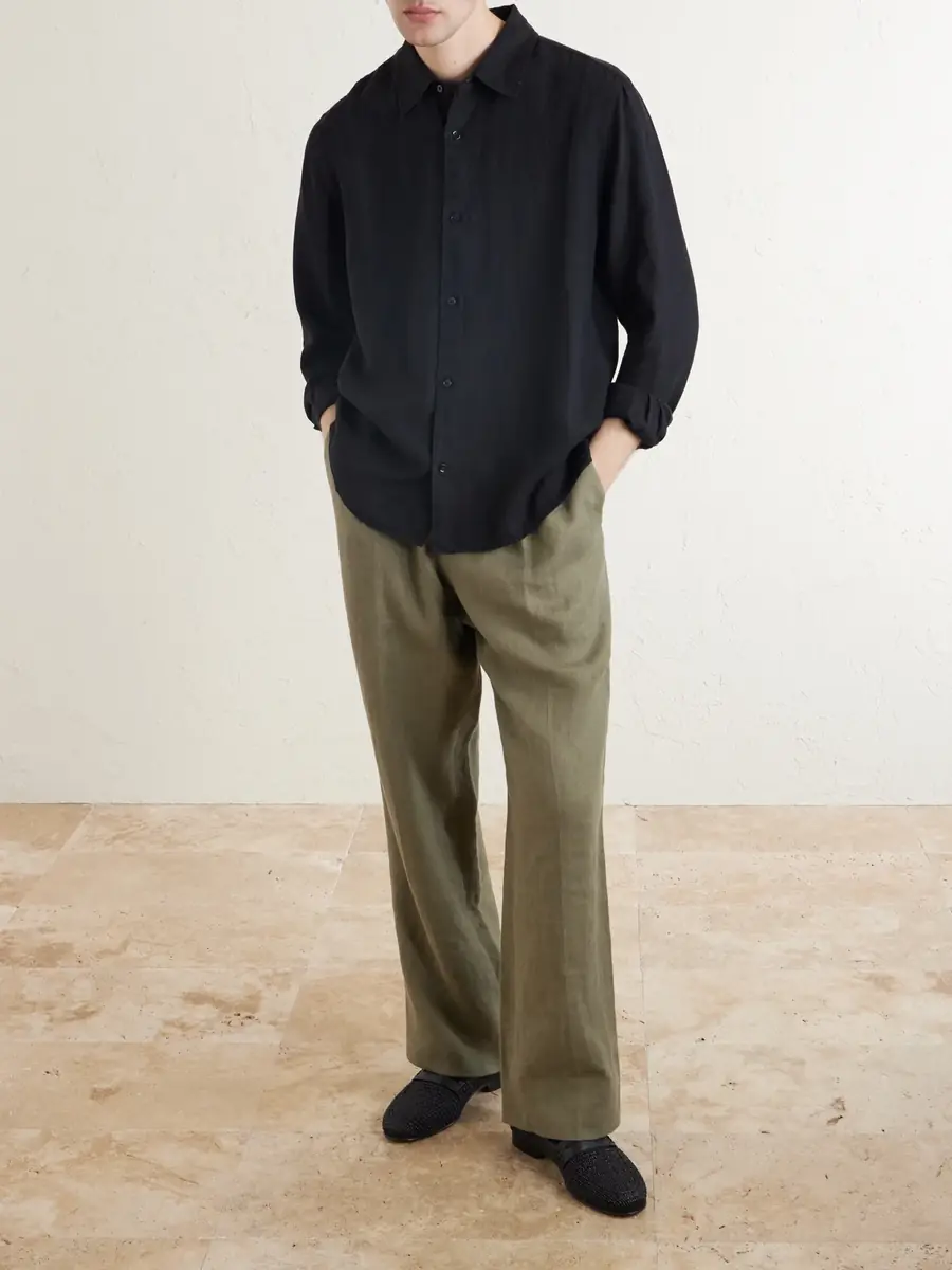 MR P. Garment-Dyed Linen Shirt - Men | Thumbnail 2 MR P. Garment-Dyed Linen Shirt - Men | Thumbnail 2