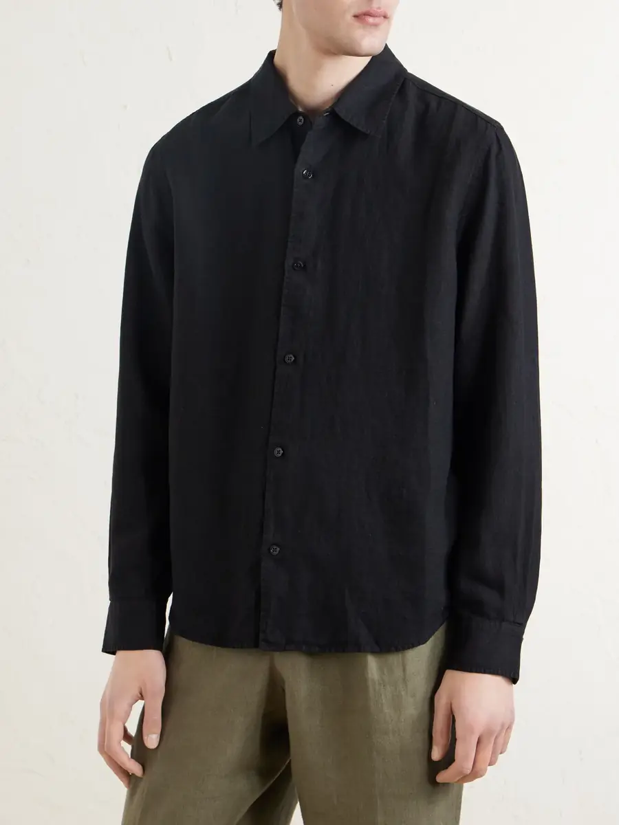 MR P. Garment-Dyed Linen Shirt - Men | Thumbnail 3 MR P. Garment-Dyed Linen Shirt - Men | Thumbnail 3