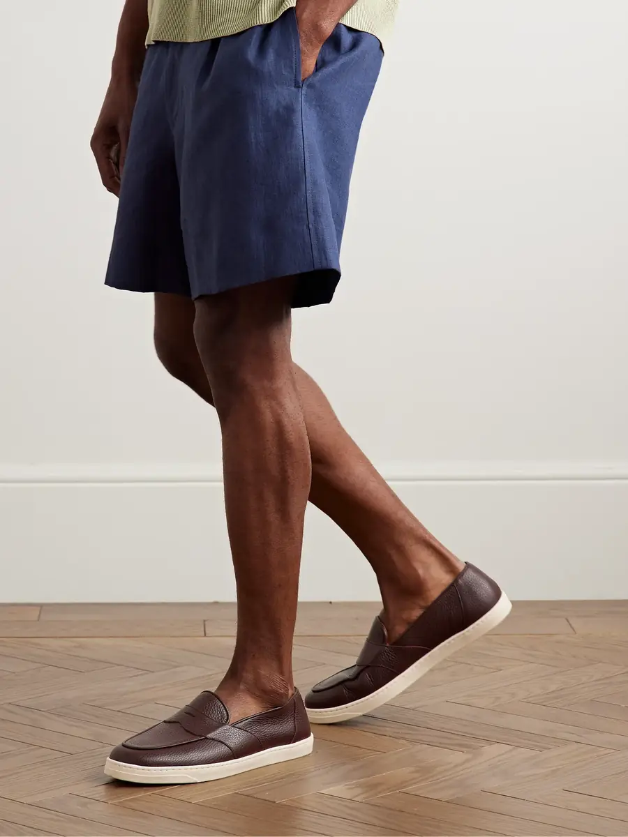 George Cleverley Joey Full-Grain Deerskin Penny Loafers - Men | Thumbnail 2
