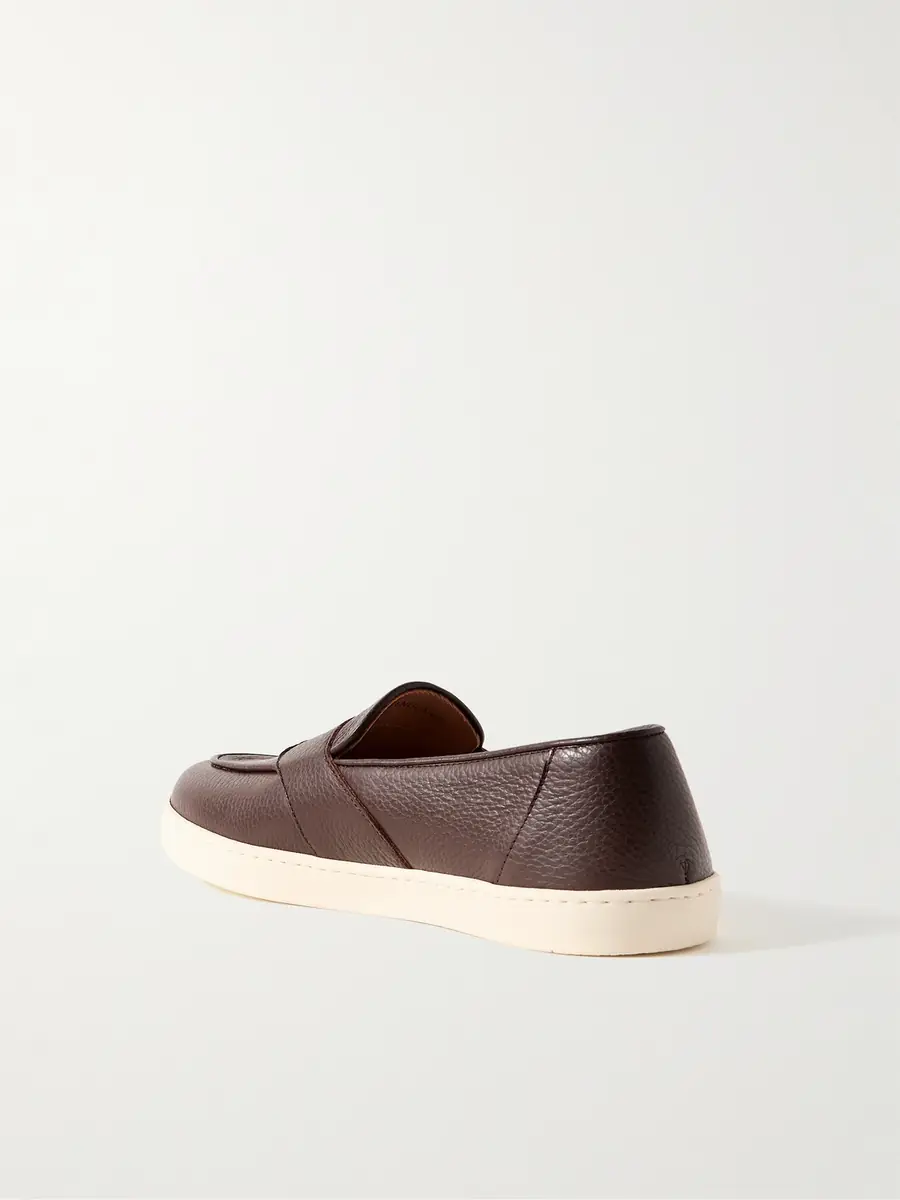 George Cleverley Joey Full-Grain Deerskin Penny Loafers - Men | Thumbnail 4