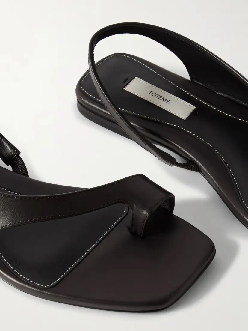 TOTEME Leather Sandals | Thumbnail 4