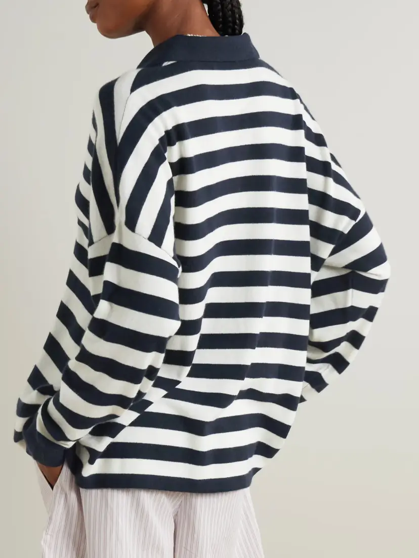Arch4 Victoria Oversized Striped Cashmere Polo Sweater | Thumbnail 3 Arch4 Victoria Oversized Striped Cashmere Polo Sweater | Thumbnail 3