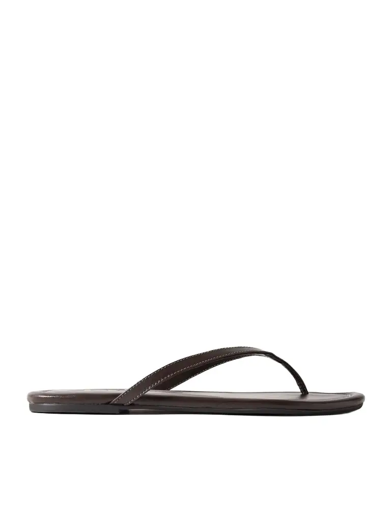 Staud Freja Leather Flip Flops | Image 1 Staud Freja Leather Flip Flops | Image 1
