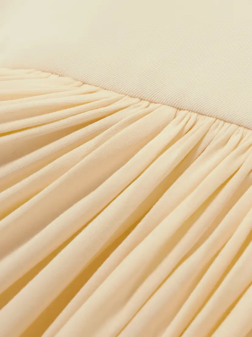 Abadia Gwen One-shoulder Asymmetric Draped Jersey-trimmed Stretch-bamboo Maxi Dress | Thumbnail 4 Abadia Gwen One-shoulder Asymmetric Draped Jersey-trimmed Stretch-bamboo Maxi Dress | Thumbnail 4