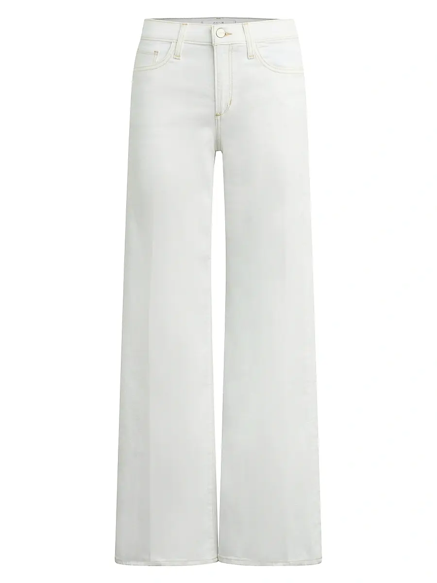 Joe's Jeans Women's Petite Lou Lou Low-Rise Wide-Leg Jeans - White | Image 1 Joe's Jeans Women's Petite Lou Lou Low-Rise Wide-Leg Jeans - White | Image 1