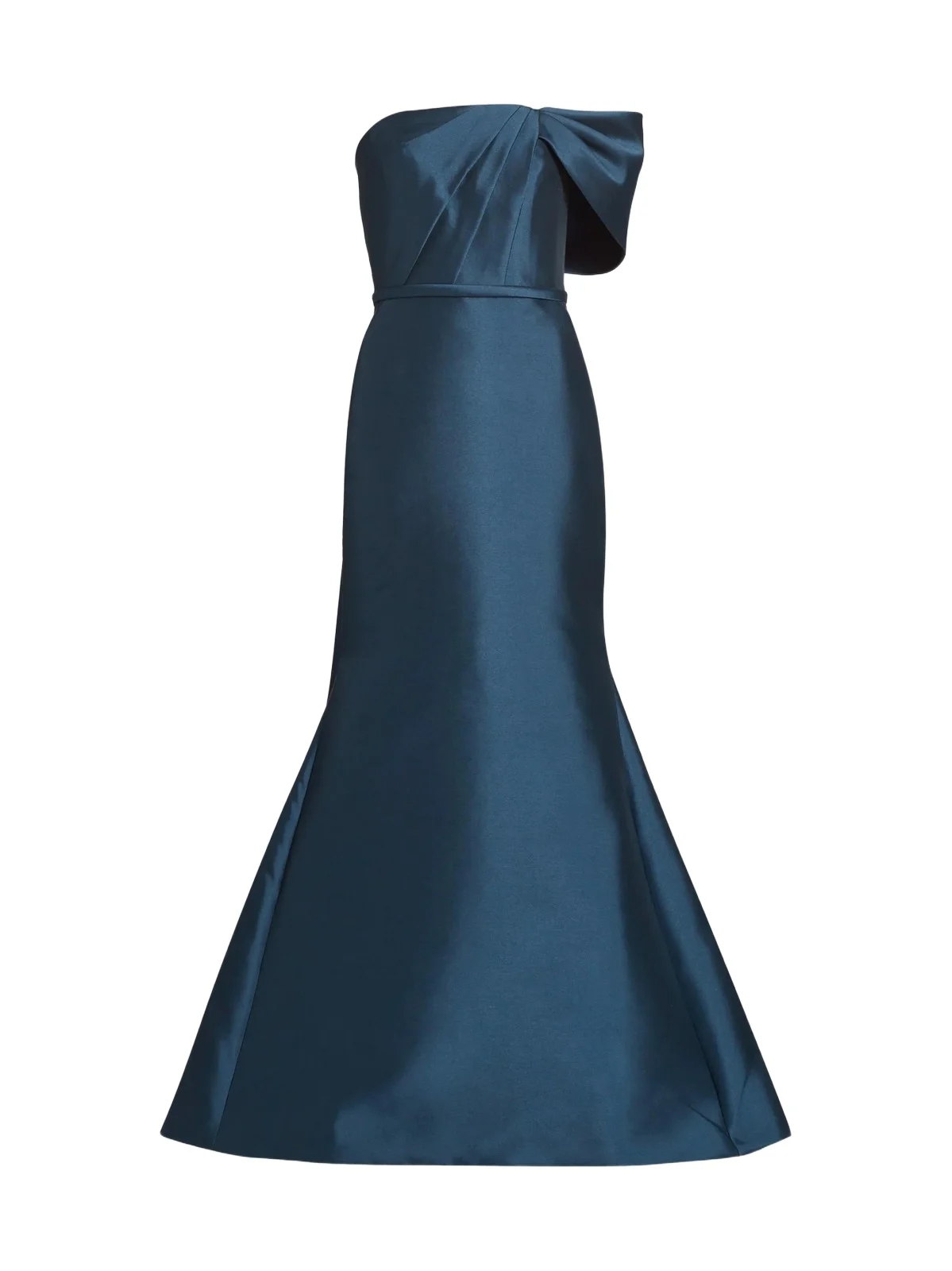Amsale Women's Pleated Taffeta Strapless Gown